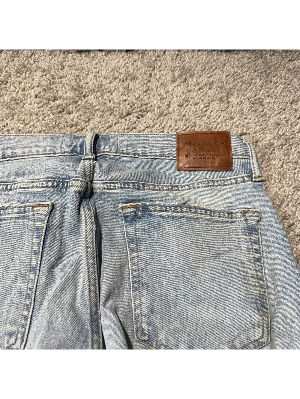 Abercrombie & Fitch A&F Vintage Stretch Jeans Mens 32x32 Blue Athletic Straight